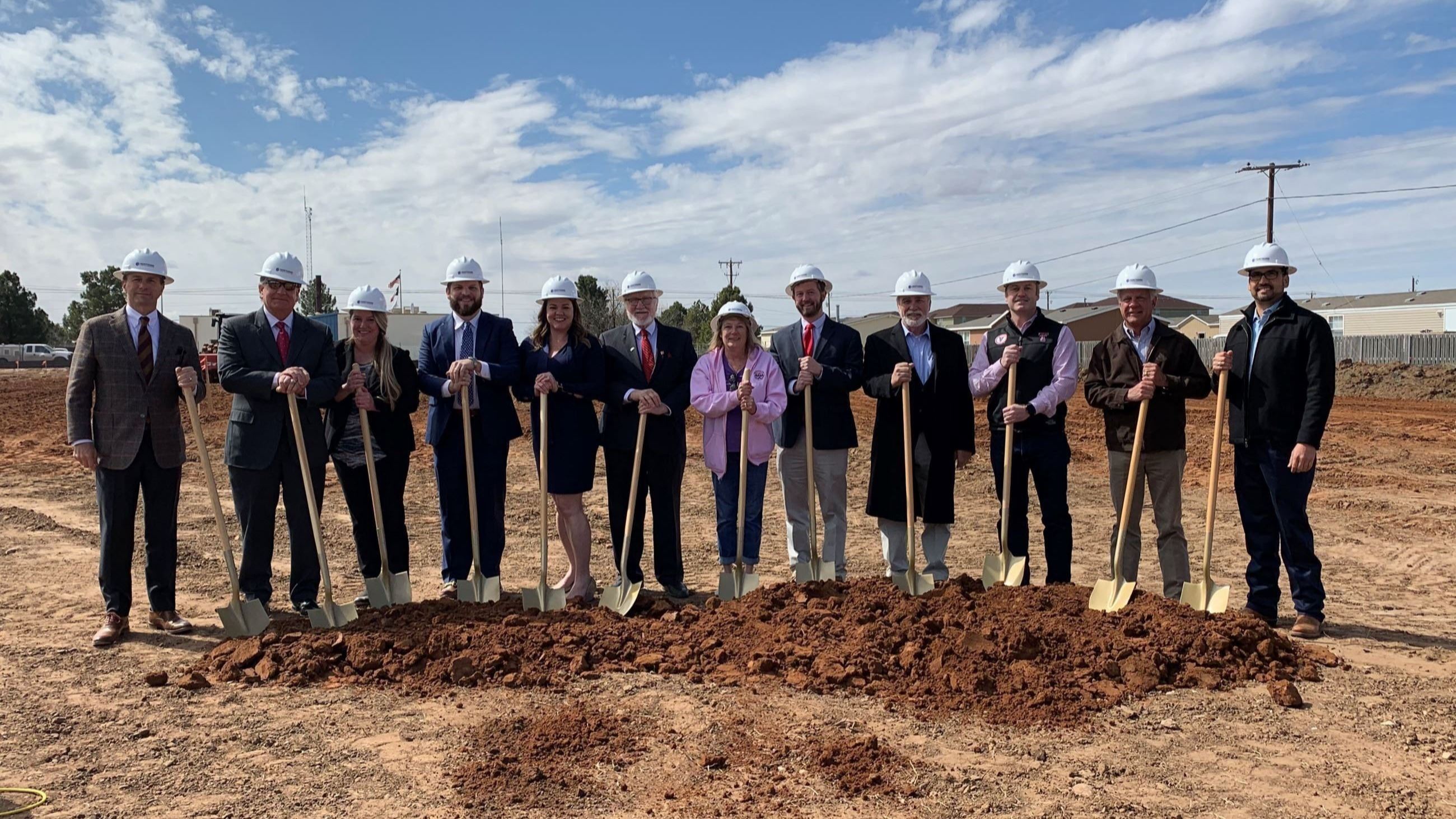 Group photo for ground breaking ceremony
