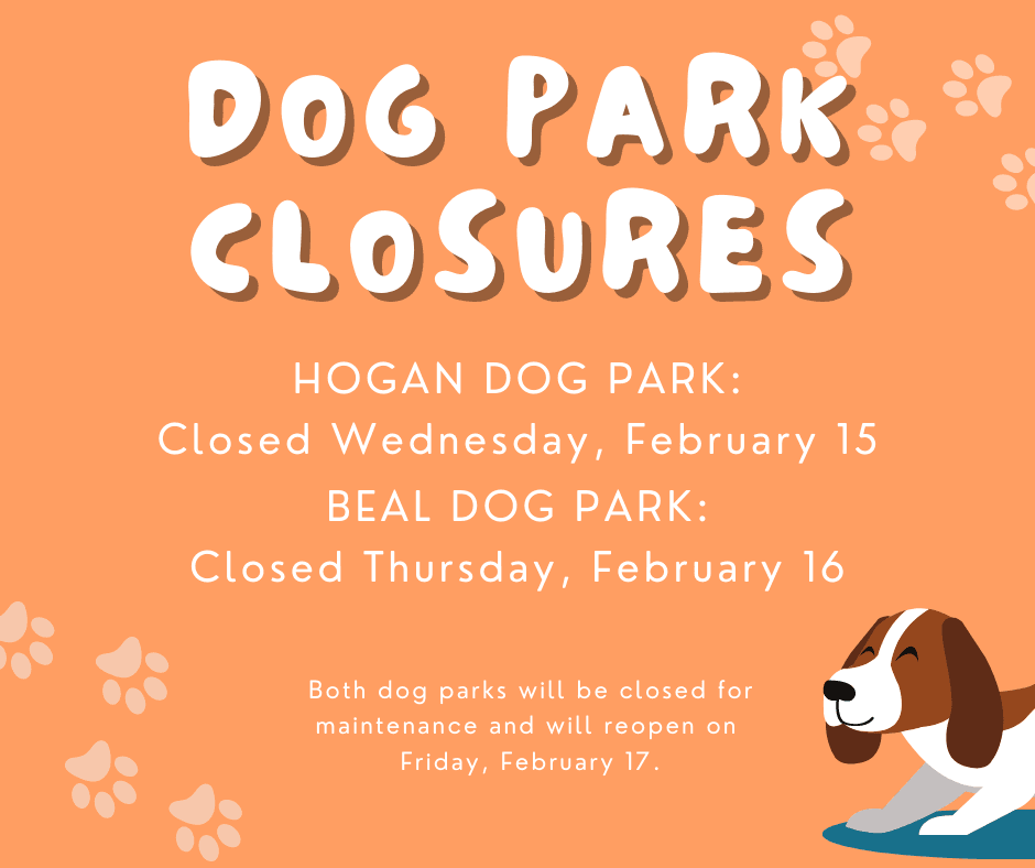 Animal Services_Dog Park Closures March