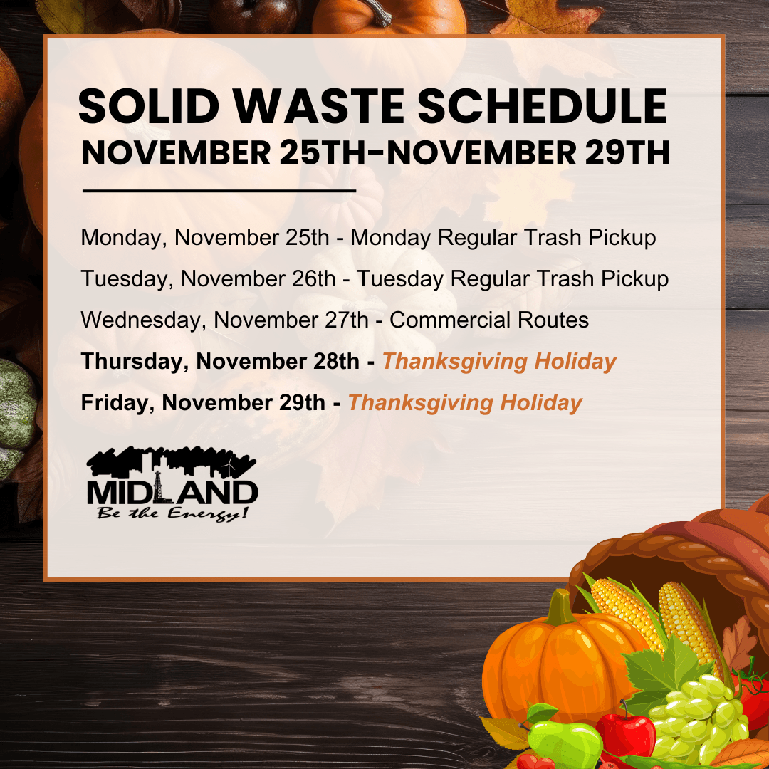 Holiday Solid Waste Schedule IG 